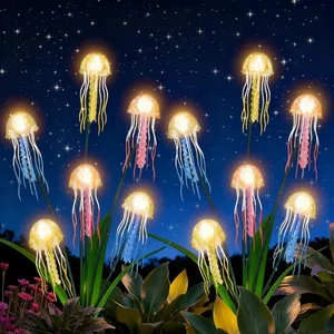 Đèn trang trí năng lượng mặt trời Đèn LED sứa Phong cách ngoài trời Lắc đèn chống nước Thích hợp để trang trí Sân vườn NGZA