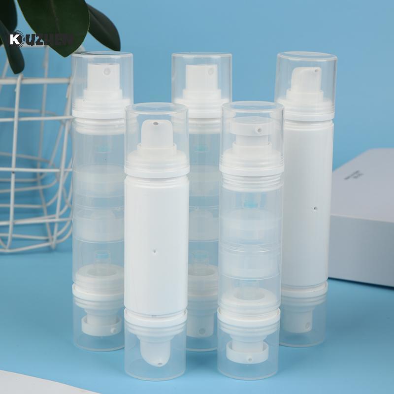 KUZHEN 5ml / 10ml Loại ép chân không hai đầu / Chai dưỡng ẩm có thể đổ lại Mỹ phẩm trang điểm cho kem Gel dưỡng ẩm Hộp đựng bơm lỏng HOT