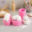 HFTOY 1 Khuôn Nến Silicon Gấu Mini 3D Polar Bear Nến Khuôn Trang Trí Bánh DIY Handmade Fondant Đất Sét Chocolate Khuôn ~