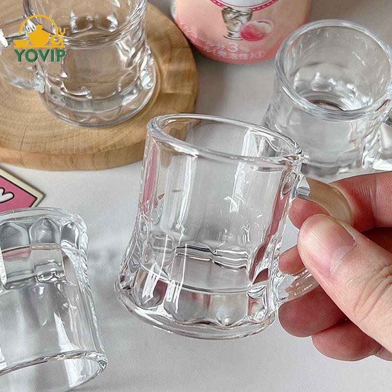 YOVIP 50ml Mini Pha Lê Trong Suốt Bia Whisky Kính Thiên Thần Bền Đẹp Cốc Cà Phê Dễ Thương Rượu Sake Hàn Quốc Barware Thanh Ăn VN