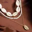 AqToCna Ba Lớp Đi Biển Vỏ Choker Nelaces Bohemian Vỏ Tự Nhiên Nelace Cổ Ngắn Cho Nữ Dây Xích Choker Phụ Kiện AqToCna