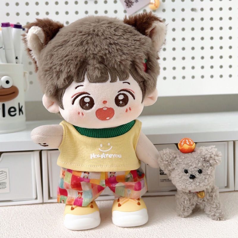 Quần Áo Cho Bé 20cm Cotton Quần Áo Búp Bê Thuộc Tính Giá Rẻ Centimeter Bộ Đồ Búp Bê Dễ Thương Áo Thun + Quần