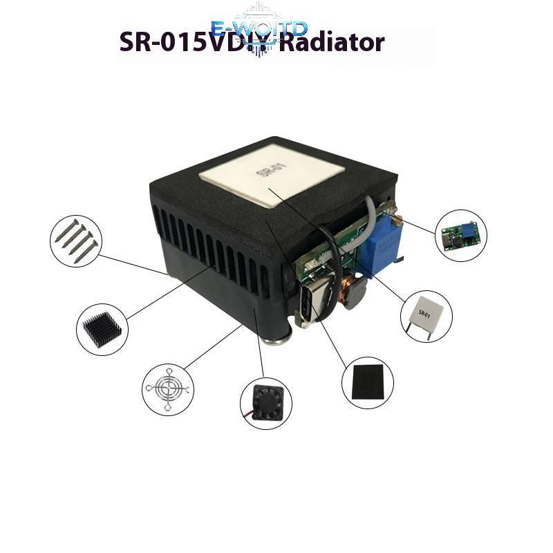 E-WOITD 1 Bộ 40 * 40MM Bán Dẫn Làm Lạnh Chip SR-01 5V DIY Nhiệt Điện Làm Mát Peltier Elemente Module E-WOITD