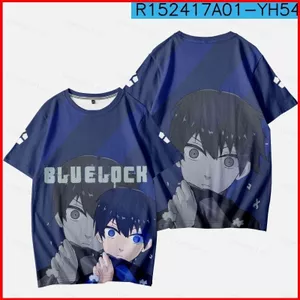 YB1 BLUE LOCK Isagi Yoichi Nagi Seishiro Cosplay vải 3D mùa hè Áo thun Anime tay ngắn hàng đầu BY1