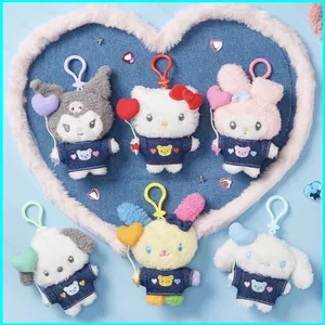 HK1 Sanrio Hello Kitty Cinnamoroll Hoạt Hình Dễ Thương Móc Khóa Tình Yêu Bóng Sang Trọng Mặt Dây Chuyền Túi Búp Bê Ba Lô Treo Quà Tặng K