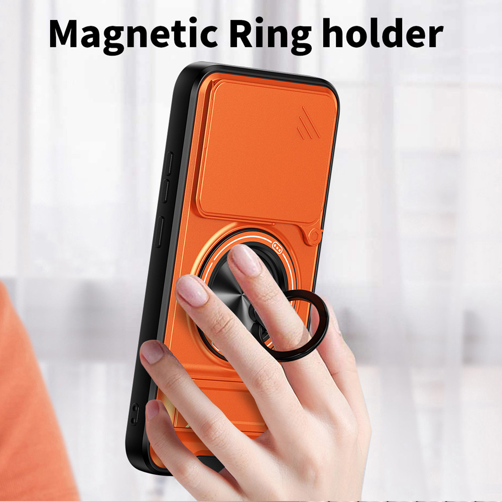 Ốp Điện Thoại Đa Năng Sang Trọng Thích Hợp Cho POCO M8 M7 M6 Pro 5G Dây 360°Giá đỡ vòng có vỏ máy ảnh Vỏ bảo vệ toàn diện chống sốc