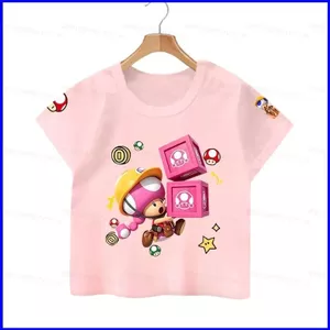 GN Super Mario Toad thoải mái áo thun mềm mùa hè Áo thun ngắn tay Anime NG