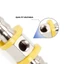 3 / 8 "Dòng áp suất TTFitting Adapter Đồng hồ đo áp suất Thép gai Khóa đẩy T-Fitting Adapter Linh kiện thay thế
