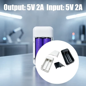 Ốp điện thoại di động 18650 cho 2 chiếc Vỏ Powerbank 18650 Vỏ phát hành nhanh