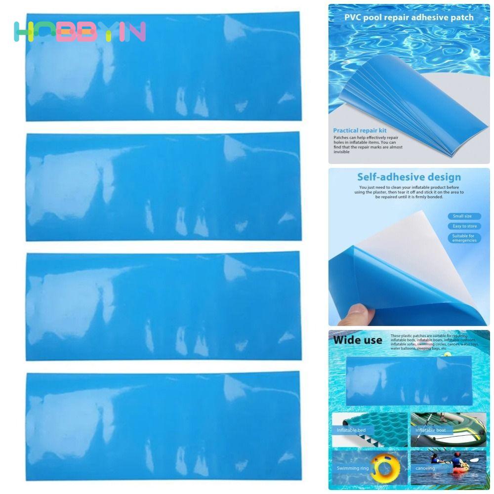 HOBBYIN 10 Miếng vá sửa chữa bể bơi, Bộ sửa chữa bể bơi đa chức năng tự dính, Sửa chữa dưới nước PVC cho keo dán bể bơi