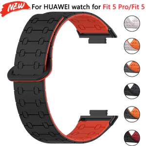 Dây đeo silicon từ tính cho Huawei Watch Fit 5 / Fit 5 Pro / Fit 4 / Fit 4 Pro / Fit 3 dây đeo đồng hồ thể thao phụ kiện vòng tay