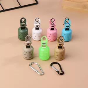 6 Bộ bảo vệ mồi mực Jig mới Bàn chân bạch tuộc Egi Móc bao da sò điệp Mũ thu hút với phụ kiện biển Carabiner mới