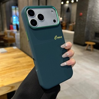 Ốp Điện Thoại Di Động Từ Tính Silicon Sóng Cao Cấp Thích Hợp Cho iPhone17 Pro Max 16 15 14 Pro Max Camera Chống Sốc Cảm Giác Da Bảo Vệ Ốp Lưng Cứng Chống Rơi