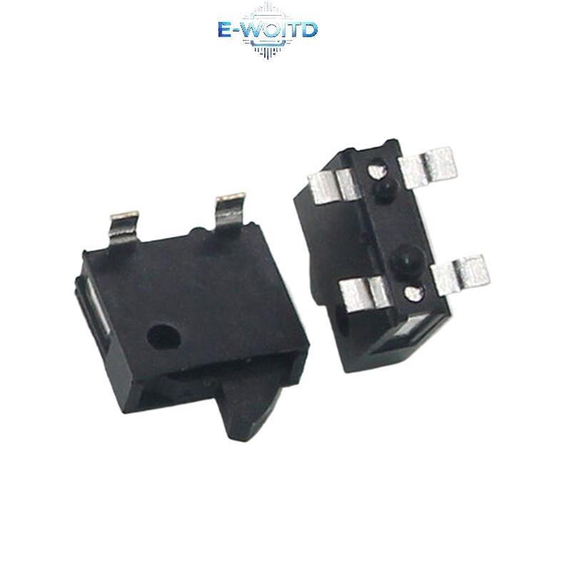 E-WOITD 10 Cái KFC-W-14 4 Pin Mini Trượt Công Tắc Đặt Lại Micro Chuyển Đổi Công Tắc Thu Nhỏ Giới Hạn Cột Dọc 16V 100mA E-WOITD