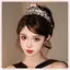 JRP Vương Miện Mũ Cho Bé Gái Sinh Nhật 1st Kim Sa Lấp Lánh Tóc Nữ Thanh Lịch Tiệc Cưới Nữ Hoàng Phụ Kiện JRP