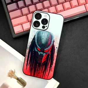 TP-2 Phim P-Predator Ốp Lưng Điện Thoại IPhone 17 16 15 14 13 12 11 Pro Max Plus Mini Đen Mờ Vỏ Mềm Funda