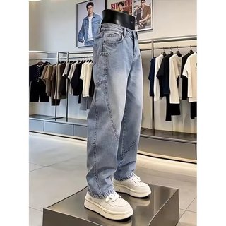 Quần Jeans Nam CGF Dáng Rộng Tẩy Màu Xanh Nhạt Phong Cách Thời Trang Trẻ