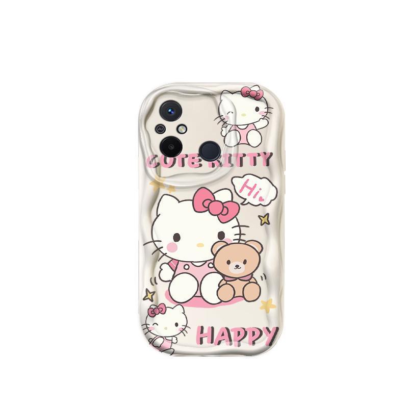 Thích hợp cho Redmi 12C POCO C55 Phụ kiện 3D TPU mềm Kitty Rilakkuma Vỏ điện thoại chống sốc