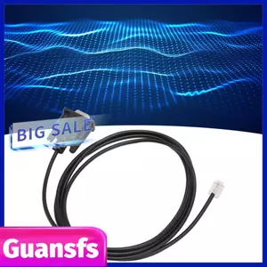 guansfs DB9 RS232 đến RJ11 6P4C Cáp điều khiển nối tiếp Cắm và chạy Ngăn chặn nhiễu EMI Cấu trúc đáng tin cậy Chiều dài 1,8m với vật liệu PVC forAP7800 AP7900 9400144A