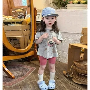 Sét Bé Gái HỌA TIẾT CÚN HOẠT HÌNH QC66 K.Kid Bộ Mùa Hè Chất Cotton Mềm Mát size 8-20kg M88