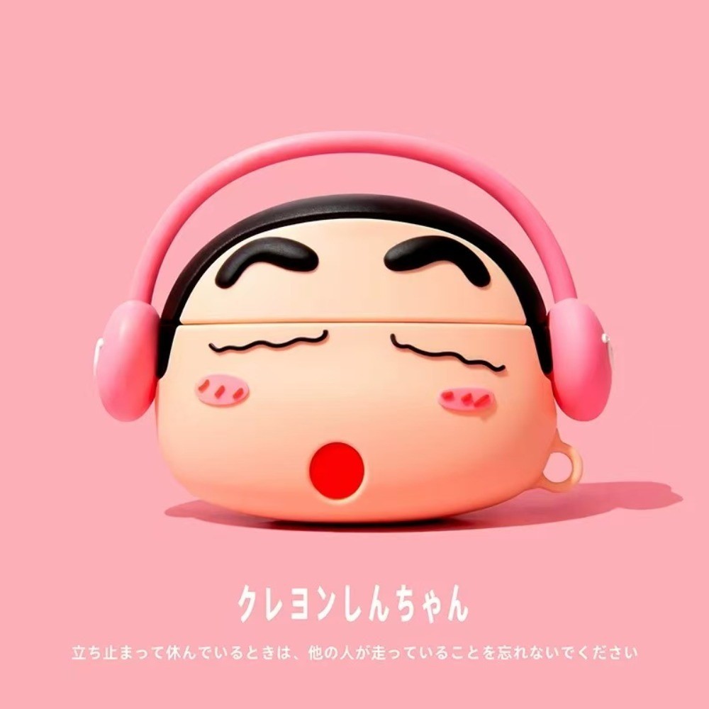 Vỏ tai nghe silicon hình chú thỏ Fox Boy cho AirPods Pro3/Pro / Pro2/4 / 3 / 2 / 1