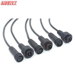 INENK 2 Bộ Thiết Bị Kết Nối Đế Dây Nguồn Đen M14 Màn Hình Pin Dây Kết Nối Chống Thấm Nước
