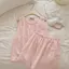 Bộ đồ ngủ sợi hai lớp Cotton phiên bản Hàn Quốc dành cho nữ mùa hè Áo Vest dễ thương có thể mặc bên ngoài Đồ mặc nhà rộng rãi