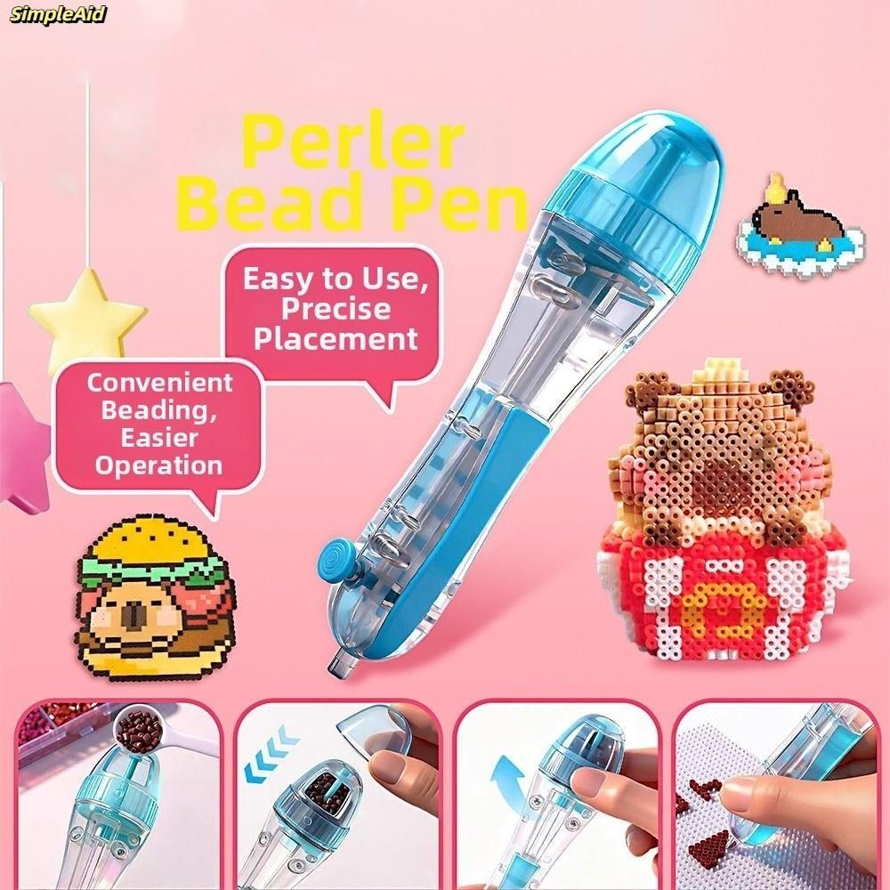 Bút vị trí hạt SIMPLEAID, Máy làm thủ công Bút hạt Hama tự động Perler, Dự án thủ công DIY sáng tạo 2.6mm Mẹo tiết kiệm thời gian Bút định vị hạt cầm tiện dụng Handmade