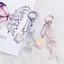 Móc khóa hoa đầy màu sắc ngọt ngào Móc khóa hoa dễ thương Mặt dây chuyền Túi thời trang Charm Sáng tạo Bapa Phụ kiện trang trí Quà tặng mới
