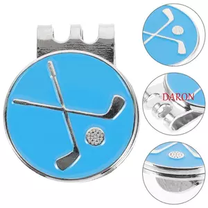 DARON Golf Ball Marker, Có Thể Tháo Rời Đánh Dấu Vị Trí Mũ Golf Kẹp, Di Động Hợp Kim Kẽm Hấp Phụ Kiện Golf