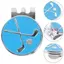 DARON Golf Ball Marker, Có Thể Tháo Rời Đánh Dấu Vị Trí Mũ Golf Kẹp, Di Động Hợp Kim Kẽm Hấp Phụ Kiện Golf
