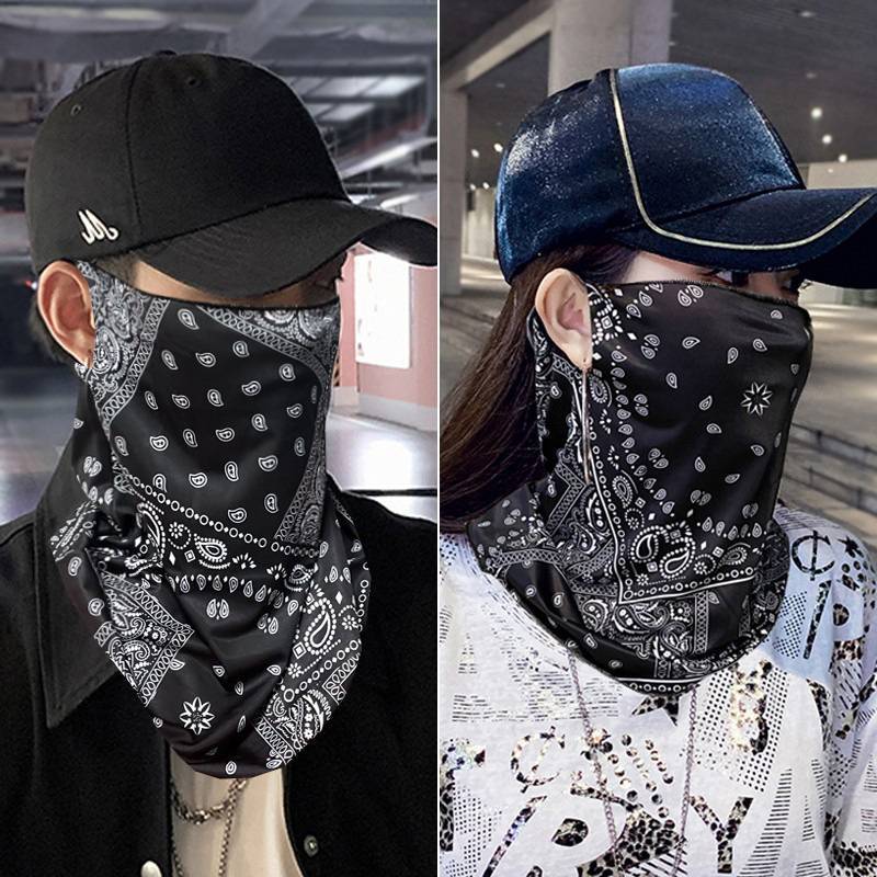Mặt nạ chống nắng Alittlesetrtu punk thiết kế cho nam và nữ, bảo vệ cổ khỏi tia UV mùa hè