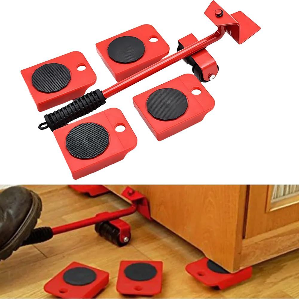 Bộ công cụ nâng đồ nội thất hạng nặng 360° Thanh trượt bánh xe xoay cho thiết bị giường Sofa di chuyển
