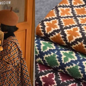 Phong Cách Trung Hoa Retro Kẻ Sọc Hoa Vải In Hình Hanfu Sườn Xám Áo Khoác Trên Handmade Mỏng Sọc Vải Lông Cừu 4.23