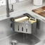 Giá đỡ bọt biển treo tường Giá hút chân không Giá thoát nước cho dụng cụ làm sạch bồn rửa nhà bếp