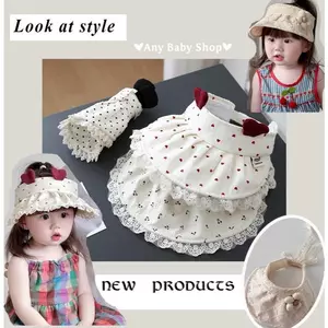 Mũ Nón Vành Lớn Nửa đầu Viền Ren Cho Bé Gái Từ 1 đêna 3 Tuổi