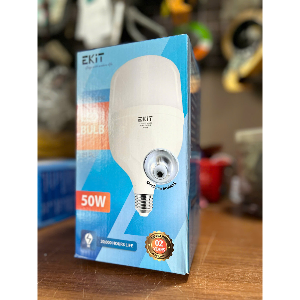 Bóng Đèn LED EKIT 30W / 50W Siêu Sáng E27 – Tiết Kiệm Điện, Ánh Sáng Trắng 6500K, Tuổi Thọ Cao