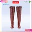 Ủng cấy dài đến đùi Hoa San màu nâu đỏ size 35-43, ủng lội nước, ủng Hoa San,ủng lội nước giadunggold