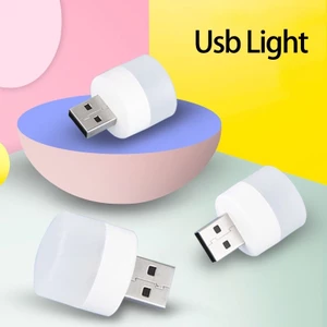 Đèn ngủ mini hình tròn bóng LED - Cổng USB