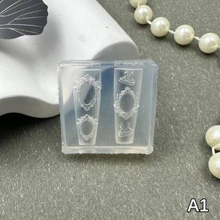 [hatheaven] Mini Khung Ảnh Hình Khuôn Silicon Móng Tay Dập Móng Tay DIY Nail Salon Thiết Kế Lập Thể Làm Móng Tay Nghệ Thuật Dụng Cụ Đẹp