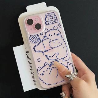 Chủ đề mèo chơi len cho trường hợp iPhone 17pro iPhone 16/15 Skin Sense Frosting Case