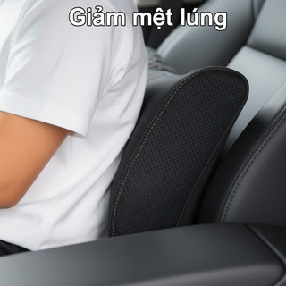 Gối cổ ô tô tiện dụng Gối thắt lưng thoáng khí có thể điều chỉnh Memory Foam Hỗ trợ tất cả các loại xe hơi