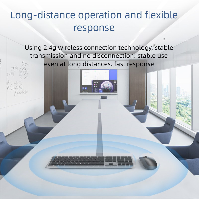 Bàn phím Bluetooth không dây 2.4G Silent Three Mode Ergonomics