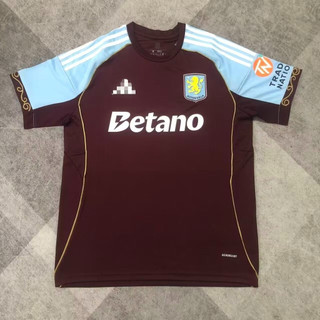 2025-26 Aston Villa Home Jersey Fan Phiên bản Tùy chỉnh Tên & Số AAA + Chất lượng cao cấp Thoáng khí Nhanh khô Độ ẩm Wicking Áo bóng đá dành cho người lớn Nam Bóng đá Đồng phục S-4XL