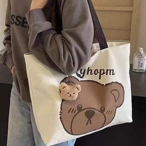 Đi Lại Hoạt Hình Nhật Bản Một Vai Dung Tích Lớn Sinh Viên Túi Vải Tote Phù Hợp Với Lớp Học Sinh Túi Tote Vải 26.4.27