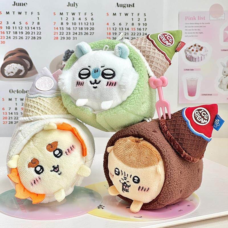 10cm Macaron Kem Nunu Nằm Xuống Cơ Thể Cotton Bé Sao Biển Cơ Thể chiikawa Quần Áo Bé Mũ Đội Đầu 4.27