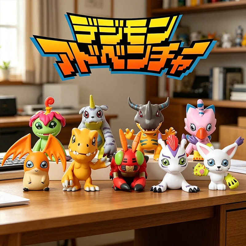 9 Cái / bộ Anime Kỹ Thuật Số Quái Vật Digimon Hình Đồ Chơi