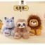 Rytanda Mô Phỏng Dễ Thương Sư Tử Tê Giác Otter Khỉ Ong Husky Cá Sấu Lừa Mặt Dây Chuyền Đồ Chơi Sang Trọng Cho Bé Trai Bé Gái Sang Trọng Búp Bê Móc Khóa Động Vật Gối Bé Quà Tặng Sinh Nhật Móc Khóa Móc Khóa