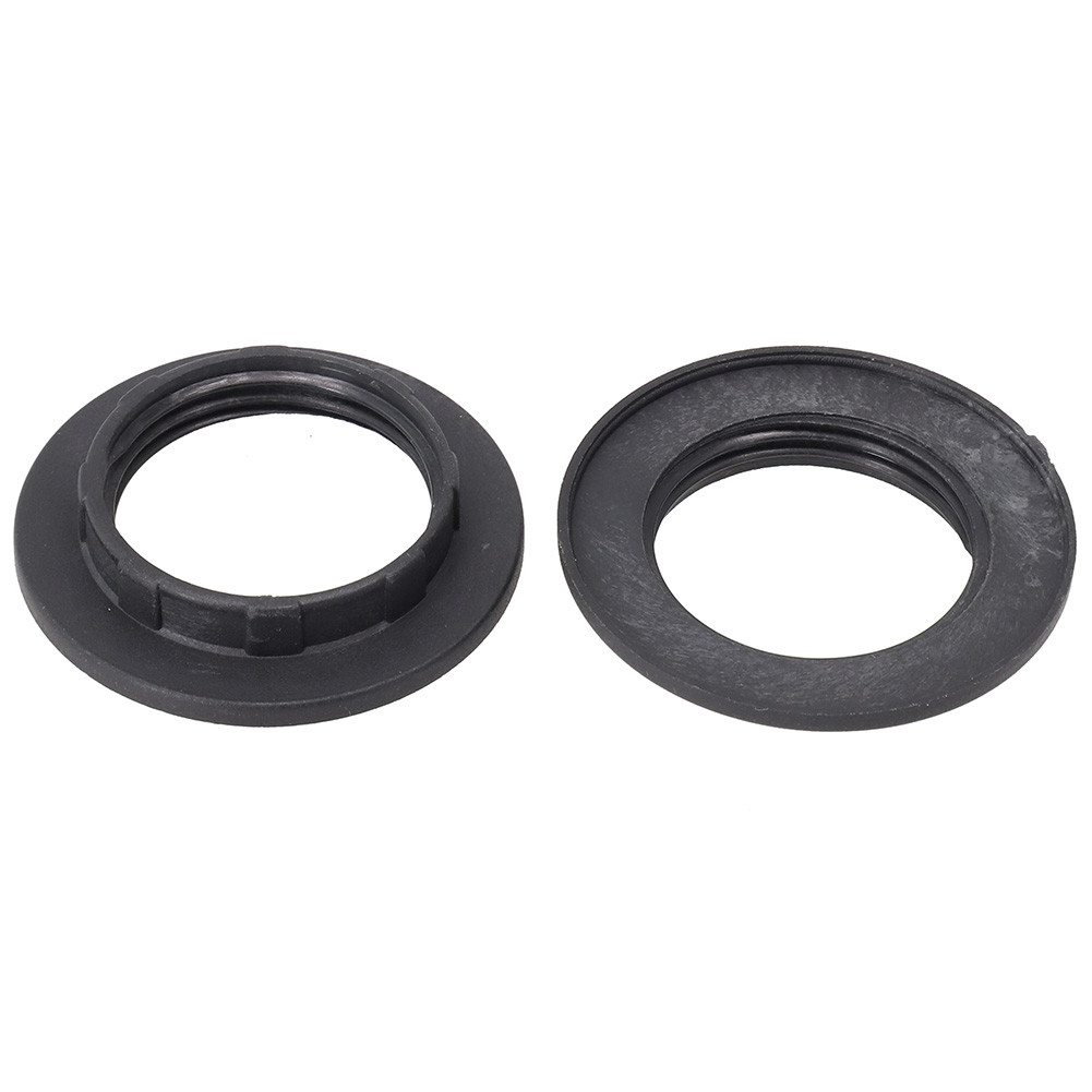 Bộ chuyển đổi vòng cổ đen hoặc trắng thực tế cho bóng đèn E14 E27 2 gói