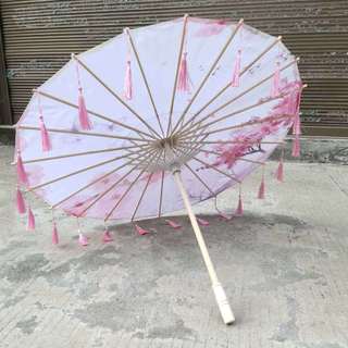 Hanfu cổ cosplay múa ô lụa từ vải lụa dầu giấy - Đạo cụ lý tưởng cho chụp ảnh và streamer